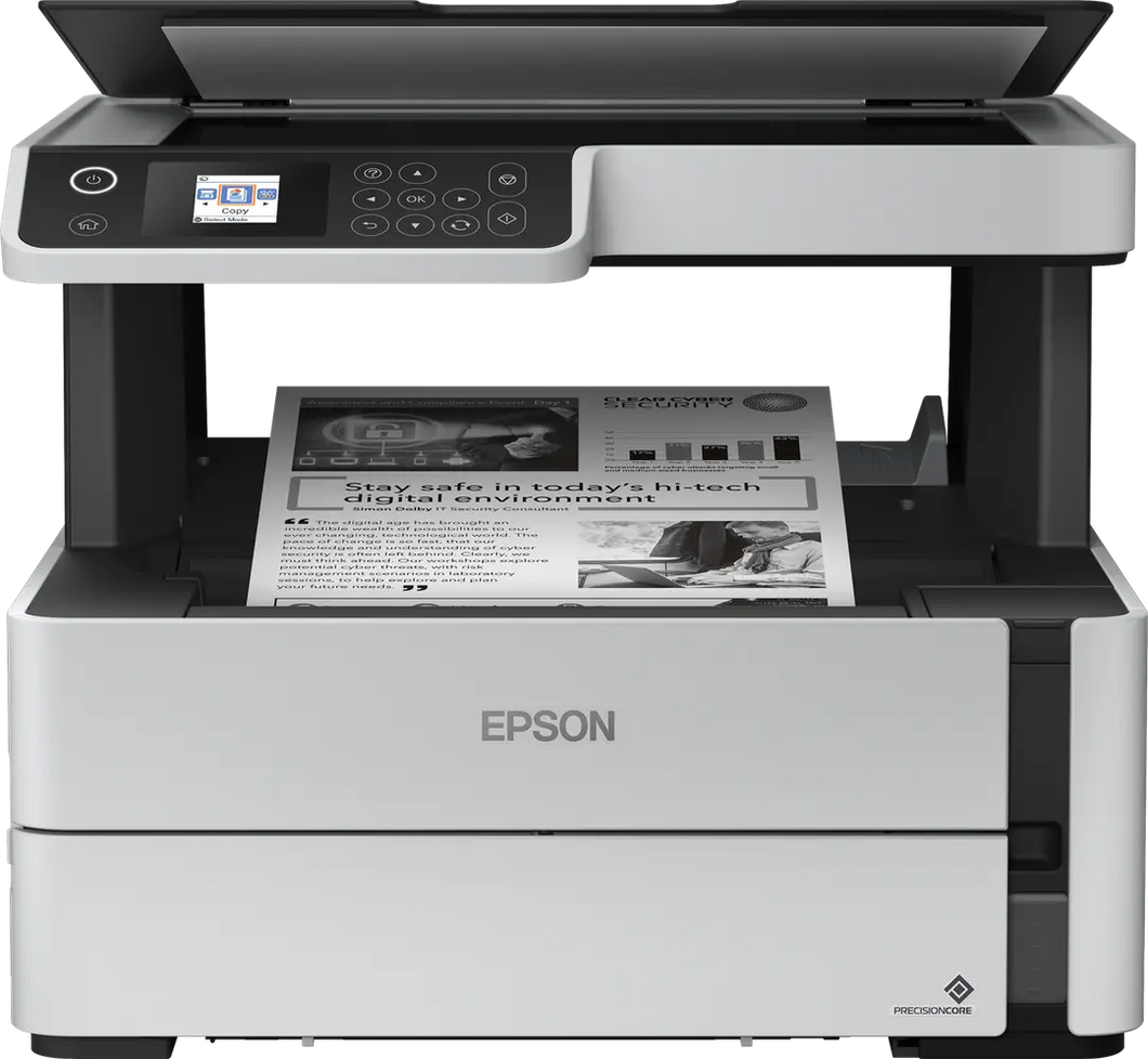 Epson EcoTank M2170 Mono 3-in-1 Printer with USB; Ethernet; WiFi and Wi-Fi Direct