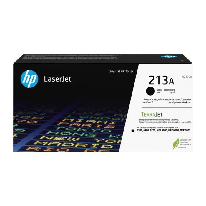 HP 213A Black LaserJet Toner Cartridge for CLJ MFP 6700 & 6800 Page Yield 3500