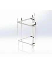 Load image into Gallery viewer, Lattice Mast 600pl-1-cc Casting Cage - Connects to Y-Base Assembly - 600mm Galvanized Casting Cage, Antennas &amp; Masts, Lattice Masts
