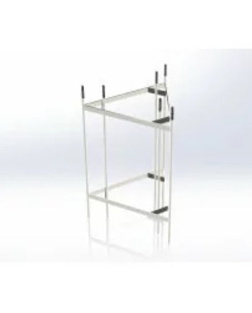 Lattice Mast 600pl-1-cc Casting Cage - Connects to Y-Base Assembly - 600mm Galvanized Casting Cage, Antennas & Masts, Lattice Masts