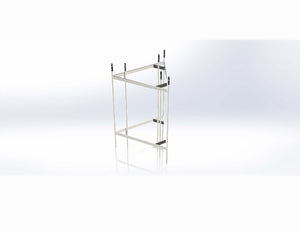 Lattice Mast 600pl-1-cc Casting Cage - Connects to Y-Base Assembly - 600mm Galvanized Casting Cage, Antennas & Masts, Lattice Masts