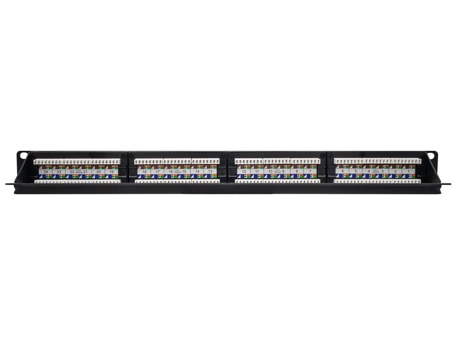 Linkbasic 24 Port Cat6 Rack Mount Patch Panel, manufactured from elect ...