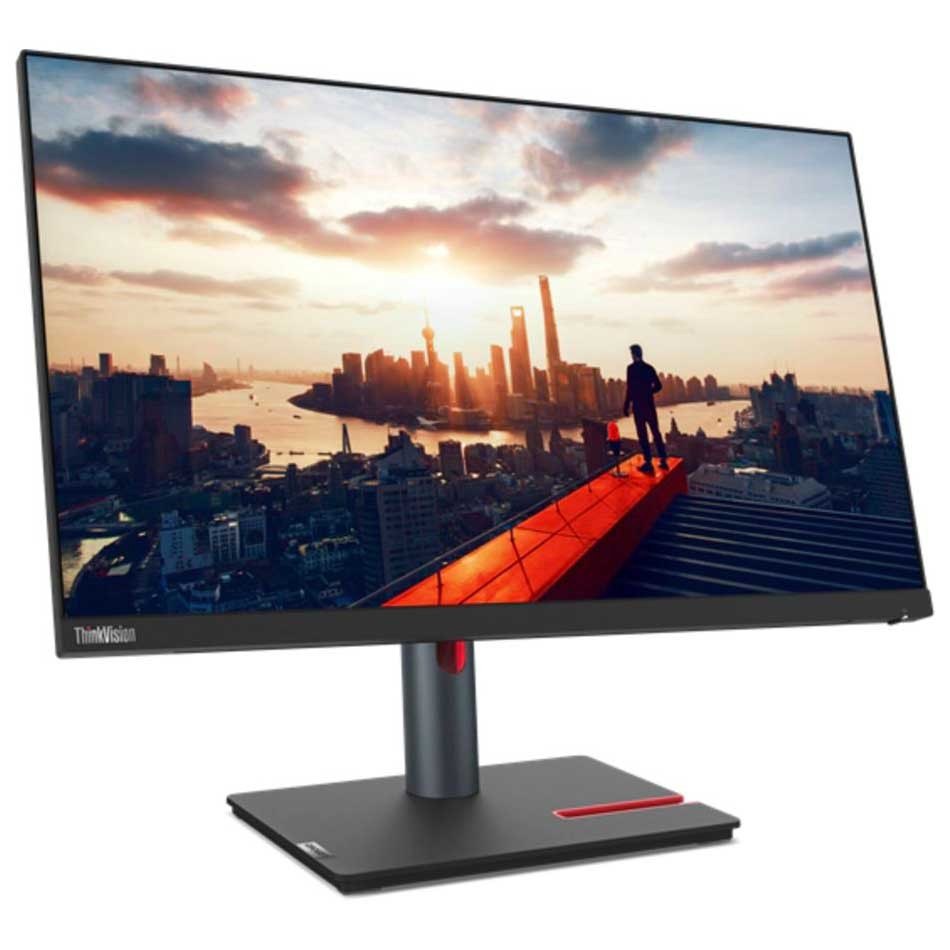 Lenovo ThinkVision P24h-30 23.8'' Monitor, 23.8-inch 2560 x 1440 QHD resolution IPS display provides sharp, precise images with wide-viewing angles