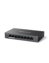 Load image into Gallery viewer, Mercusys 8-Port Gigabit PoE Desktop Switch, 8× 10/100/1000 Mbps RJ45 ports, 7 PoE+ ports, 65 W PoE, Desktop Steel Case, Wall Mounting | MRC-MS108GP
