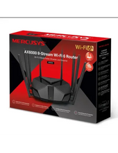 Load image into Gallery viewer, Mercusys AX6000 Dual Band WiFi 6 Router, AX6000 Dual-Band WiFi 6, 4×4 MU MIMO &amp; OFDMA, 160 MHz Channel Width &amp; 1024 QAM, 1× 2.5G WAN/LAN | MRC-MR90X
