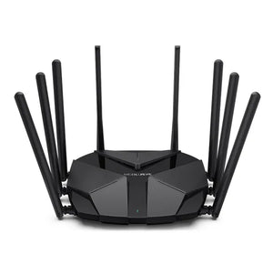 Mercusys AX6000 Dual Band WiFi 6 Router, AX6000 Dual-Band WiFi 6, 4×4 MU MIMO & OFDMA, 160 MHz Channel Width & 1024 QAM, 1× 2.5G WAN/LAN | MRC-MR90X