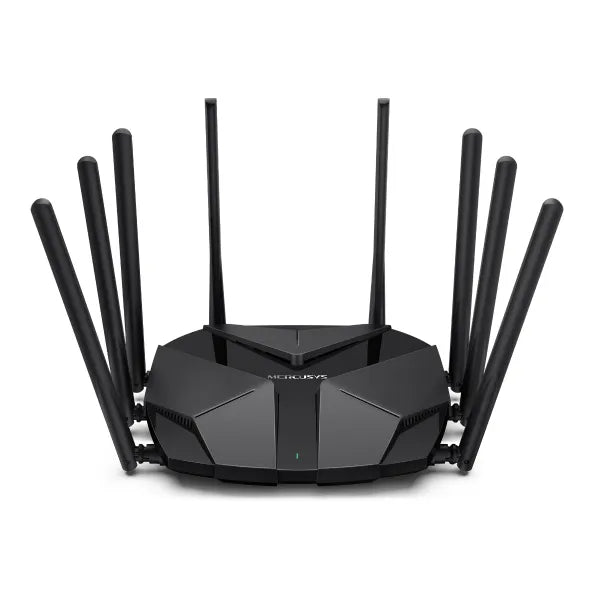 Mercusys AX6000 Dual Band WiFi 6 Router, AX6000 Dual-Band WiFi 6, 4×4 MU MIMO & OFDMA, 160 MHz Channel Width & 1024 QAM, 1× 2.5G WAN/LAN | MRC-MR90X