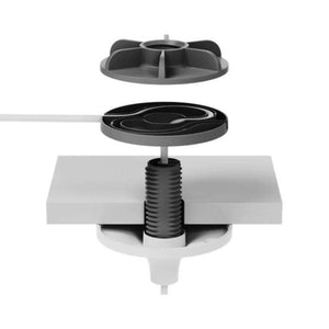 Logitech Rally Pendant Mic Pod Mount for Rally Mic Pod microphones, easily secures mic pods to both drop ceilings and solid ceilings, easy development