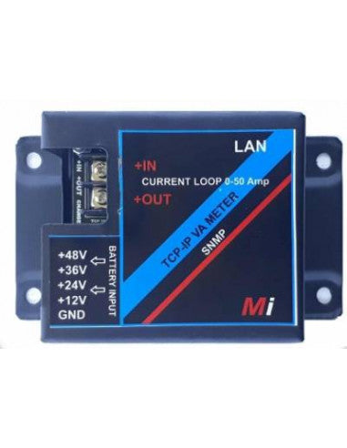 Micro Instruments Enclosed TCP/IP V/A Meter with SNMP 30 Amp, Accurately Monitor Voltage and Current, Ideal for Industrial and Commercial Applications