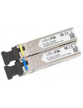 Load image into Gallery viewer, MikroTik Bi-directional SFP Modules (Pair), Single mode, 1.25G, 20km, LC, UPC, DDMI, Tx:1310nm Rx:1550nm / Tx:1550nm Rx:1310nm
