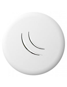 MikroTik cAP lite 2.4GHz Indoor AP with ceiling/wall casings, 650MHz CPU, 64MB RAM, 802.11b/g/n dual chain, 1×10/100 LAN, RouterOS L4, PoE in, 11V-57V