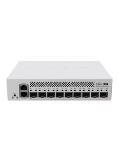 MikroTik CRS310-1G-5S-4S+IN Cloud Router Switch, Featuring 4 x 10G SFP+ Ports, 5 x 1G SFP Ports, 1 x 1G Ethernet Port, PoE 802.3af/at, passive PoE