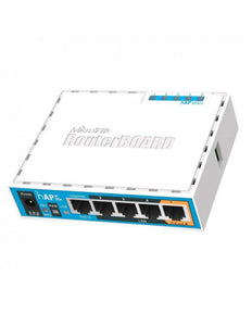 MikroTik hAP ac Lite 2.4GHz/5GHz desktop WiFi Router, with 650MHz CPU, 64MB RAM, 802.11a/b/g/n/ac dual chain, 5x FE LAN, RouterOS L4, 1 USB, 2dBi gain