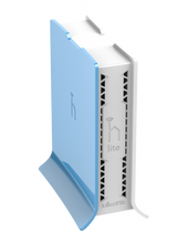 Load image into Gallery viewer, MikroTik hAP lite 2.4GHz desktop tower case WiFi Router AP, with 650MHz CPU, 32 MB RAM, 802.11b/g/n dual-chain, 4×10/100 LAN, RouterOS L4, 1.5dBi gain
