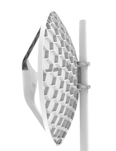 Load image into Gallery viewer, MikroTik LHG XL 5 ac 4-Pack Outdoor CPE, featuring 716MHz CPU, 256MB RAM, 802.11a/n/ac dual chain, 1 GB LAN, RouterOS L3,PoE in,27dBi gain
