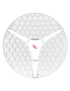 MikroTik LHG XL 5 ac 4-Pack Outdoor CPE, featuring 716MHz CPU, 256MB RAM, 802.11a/n/ac dual chain, 1 GB LAN, RouterOS L3,PoE in,27dBi gain