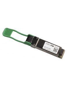 MikroTik QSFP28 100G module SM 2km 1310nm - 4 independent full-duplex channels, with up to 25 Gbps per channel bandwidth, 100 Gbps Aggregate bandwidth