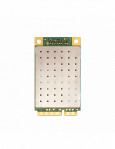 MikroTik LTE MiniPCI-eCard, LTE Cat-4 modem that delivers up to 150Mbps downlink and 50Mbps uplink data rate with 3G and 2G network fallback, R11e-LTE