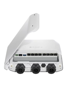 MikroTik - RB5009UPr+S+OUT PoE Router with RouterOS L5 license, indoor case, features 7xGbE ports, 1x2.5GbE, 10G SFP+, 1GB RAM 1GB NAND, quad-core CPU