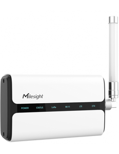 Milesight Gtwy-UG65-hlm LoRaWAN Gateway - Compatible with Helium Network, Wi-Fi / PoE PD, 1x Gigabit Ethernet WAN, Built-in Network Server, IP65-Rated