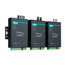 Load image into Gallery viewer, MOXA TCF-142-S-SC RS232 RS485 serial port to single-mode Fiber 40km fiber industrial grade Optical Fiber Media converter
