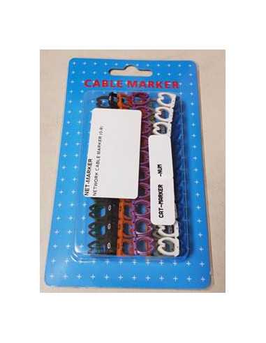 Acconet Network Cable Marker Pack Number 0-9 (10 of each), Cable Management Kit, Cabling & Cabinets, LAN Cable & Connectors, Utilities, CAT-Marker-NUM