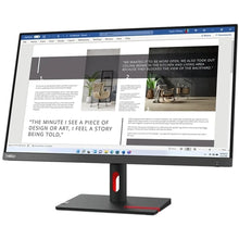 Load image into Gallery viewer, Lenovo Thinkvision S27i-30|27 Inch IPS panel|FHD 1920x1080|Internal Power Supply|HDMI|VGA|Cables|Tilt stand|VESA 100mm|Black
