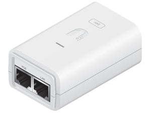 Ubiquiti Gigabit PoE Adapter 24V 24W, 1A, Gigabit PoE injector with No Cable, Electrostatic Discharge, Surge, Clamping protection | POE-24-24W-WH