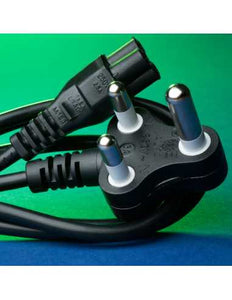 Power Cord (Clover) 3 Pin South African, 1.8 Meters, Power & Surge, PoE & Power Supplies, Power & Electrical Supplies, Power Cords, ZpwrCORD-C