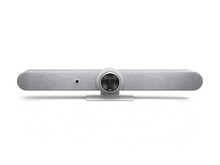 Load image into Gallery viewer, Logitech Rally Bar All-In-One Bar Large To Medium Rooms, all-in-one video conferencing with built-in AI technology, brilliant optics, White 960-001325
