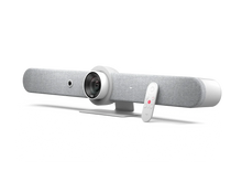 Load image into Gallery viewer, Logitech Rally Bar All-In-One Bar Large To Medium Rooms, all-in-one video conferencing with built-in AI technology, brilliant optics, White 960-001325
