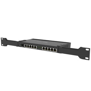MikroTik 10 Port Gigabit 1SFP+ 4 Core L5 Rack-Mount Router, Ethernet Ports: 10x 10/100/1000, 1x RJ45 Serial Port, 1x 10Gbps SFP Ports, Voltage: 12V-57