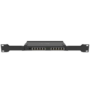 MikroTik 10 Port Gigabit 1SFP+ 4 Core L5 Rack-Mount Router, Ethernet Ports: 10x 10/100/1000, 1x RJ45 Serial Port, 1x 10Gbps SFP Ports, Voltage: 12V-57
