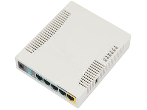 MikroTik RB951Ui-2HnD 5-Port Wireless Router 1000mW 300M Wifi RouterOS 2*2 MIMO 2.5dbi WI-FI 1*POE In, 5*POE Out, 1x 10/100Mbps WAN Port, 4x LAN Ports