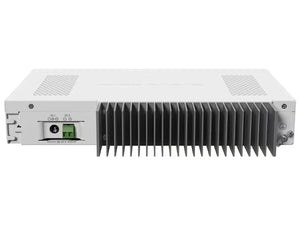 MikroTik Cloud Core Router CCR2004-16G-2S+PC, 16x Gigabit Ethernet ports, 2x10G SFP+ cages, active cooling, and best single-core performance per watt