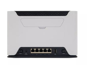 MikroTik Chateau 5G Kit 5 Port WiFi 5 Gigabit Router with 716MHz 4 Core CPU, 256MB RAM, 5x Gig LAN, 2 wireless interfaces (built-in 2.4G 802.11b/g/n)