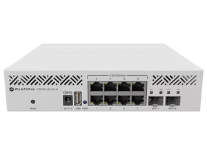 MikroTik CRS310-8G+2S+IN 8-Port Cloud Router Switch, 10G Three-Layer Network Management Switch 1x 10/100/1000Mbps WAN port