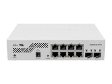 Load image into Gallery viewer, MikroTik CSS610-8G-2S+IN Cloud Smart Switch, 8x 1Gb Ethernet ports, 2x SFP+ ports for 10G fiber connectivity, PSU, Rack Mount, SwOS, RBCSS610-8G-2S+IN
