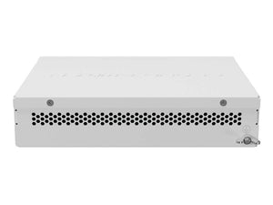 MikroTik SwOS Cloud Switch 8 Port Gigabit 2SFP+ PoE Input, with 12V-57V (Passive PoE) PoE In, Rack-Mount, includes 0.8A Power Supply | CSS610-8G-2S+IN