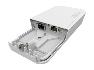 MikroTik Gigabit Fibre to Copper Converter, device supports 12-57V PoE with 802.3af/at, with outdoor waterproof case with lock screw | RBFTC11