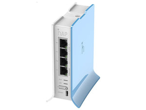 MikroTik hAP Lite Tower 2.4GHz 4 Port Ethernet Wi-Fi Router AP - with 1.5dBi Antenna Gain - RouterOS L4 License - 650MHz CPU - 32MB RAM | RB941-2nD-TC