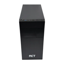 Load image into Gallery viewer, RCT EX1 Desktop Computer CASE with DVD drive slot mATX - Black + 300W; 1 × Fan; 2 x 3.5; 2 x 2.5, Computer CASE
