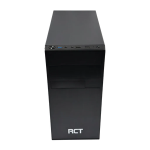 RCT EX1 Desktop Computer CASE with DVD drive slot mATX - Black + 300W; 1 × Fan; 2 x 3.5; 2 x 2.5, Computer CASE