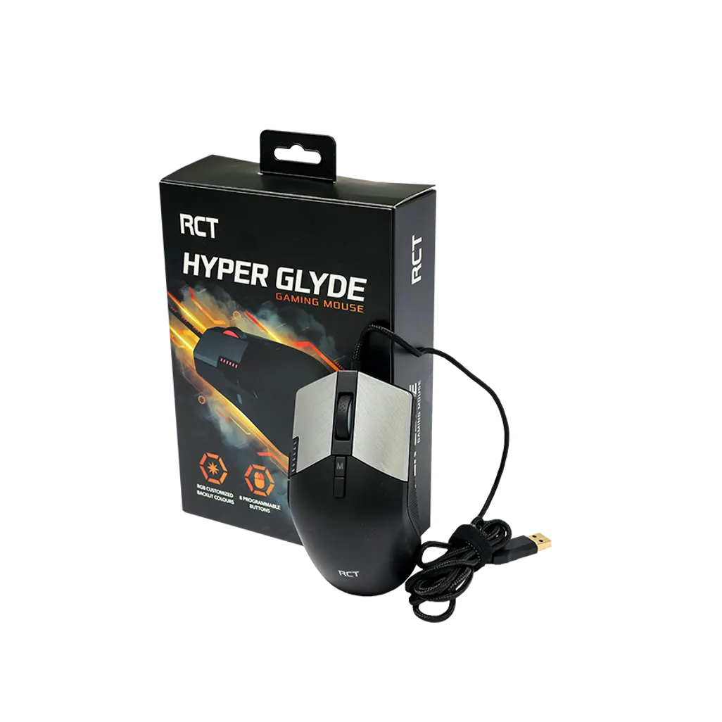 RCT HyperGlyde Gaming Mouse, High speed, High Performance, Multipurpose, RCT-HyperGlyde