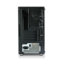 Load image into Gallery viewer, RCT Desktop Computer CASE with 300W mATX, with Tempered Glass side panel, Desktop Computer CASE, Black, ideal for Desktop Computer Build, RCT-SM01
