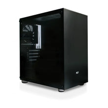 Load image into Gallery viewer, RCT Desktop Computer CASE with 300W mATX, with Tempered Glass side panel, Desktop Computer CASE, Black, ideal for Desktop Computer Build, RCT-SM01
