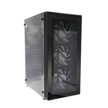 Load image into Gallery viewer, RCT Gaming ATX Desktop Computer PC Case - Black + 550W; 4 × RGB fans, Chassis, Desktop Computer and Server Cases, PC Gaming CASE, RCT-T192

