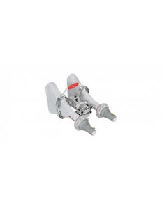 RF elements 5 GHz 90° 4x4 Asymmetrical Horn Antenna, Features RP-SMA female connectors and integrated mount of ePMP 3000 4x4 radio, RF-AH-4x4-Sma90