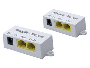 Reyee 2.4GHz 300Mbps 8dBi 70° Pre-Paired Kit, dual stream IP55-rated wireless Kit, 12V Passive PoE or 12V Power, 2×10/100 Ethernet Ports | RG-EST100-E