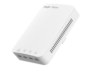 Reyee Dual Band WiFi 5 1300Mbps 5 Port Gigabit Mesh In-Wall AP, 5×GbE Ports, PoE-Input/PoE Pass-through, 400Mbps 2.4GHz, 867Mbps 5.8GHz, RG-RAP1200(P)